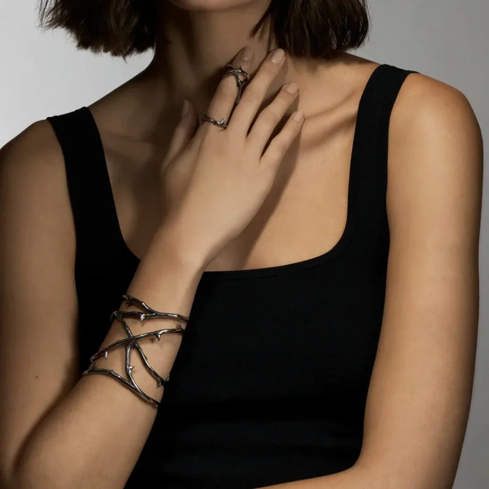 SHAUN LEANE Rose Thorn Cuff Bracelet - Picture 3 of 5